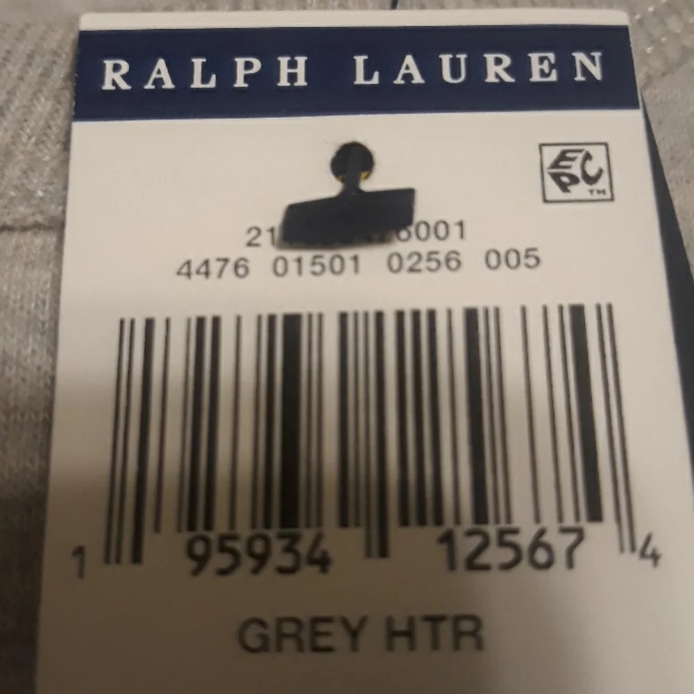 NWT Polo Ralph Lauren Men's  American Flag Denim Bear Sweatshirt - Heather Grey - Picture 10 of 10